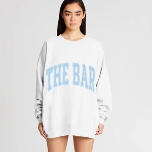 Women's The Bar Sweatshirt Pink L Blue
